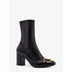 Leather boots with metal Horsebit