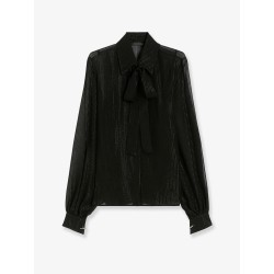 Scafati silk shirt with lurex profiles