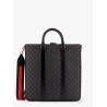 Gg supreme fabric shopping bag with shoulder strap