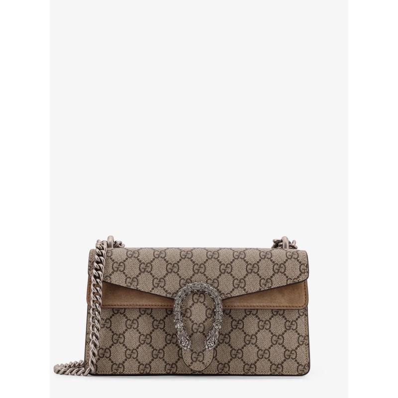 Dionysus Medium Supreme GG fabric and suede shoulder bag