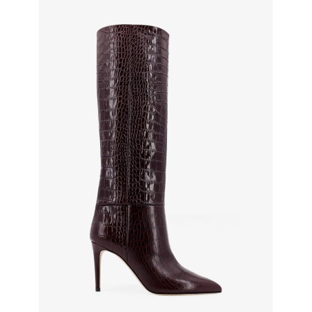 Stiletto Embossed Croco leather boots