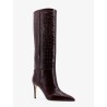 Stiletto Embossed Croco leather boots