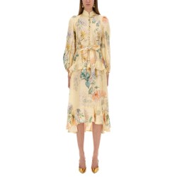 "ILLUMINATE PEPLUM" MIDI DRESS