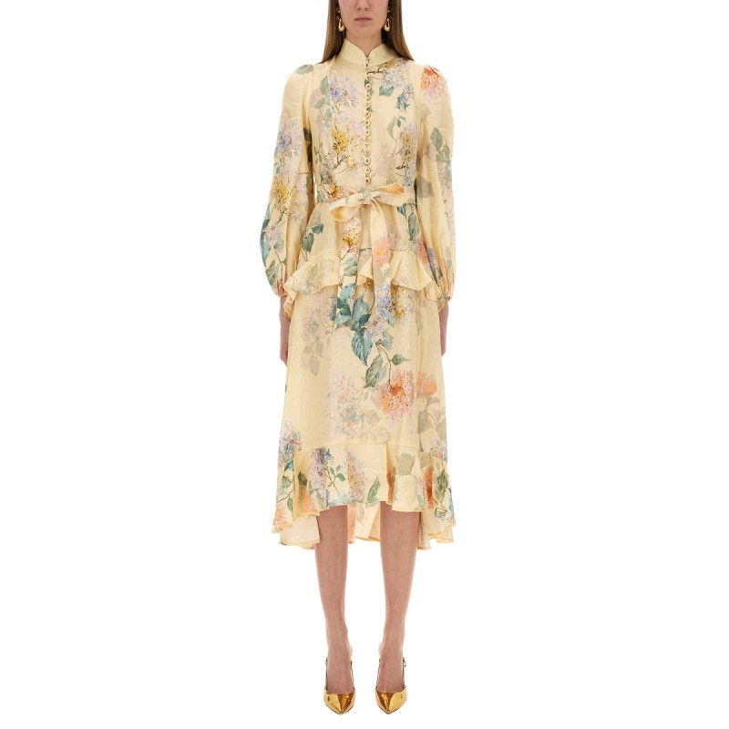 "ILLUMINATE PEPLUM" MIDI DRESS