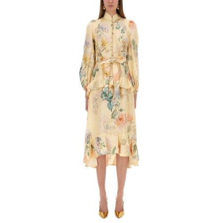 "ILLUMINATE PEPLUM" MIDI DRESS