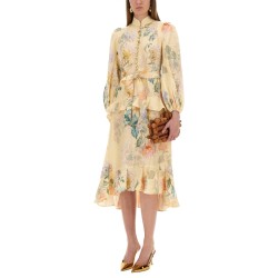 "ILLUMINATE PEPLUM" MIDI DRESS