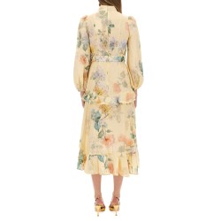 "ILLUMINATE PEPLUM" MIDI DRESS