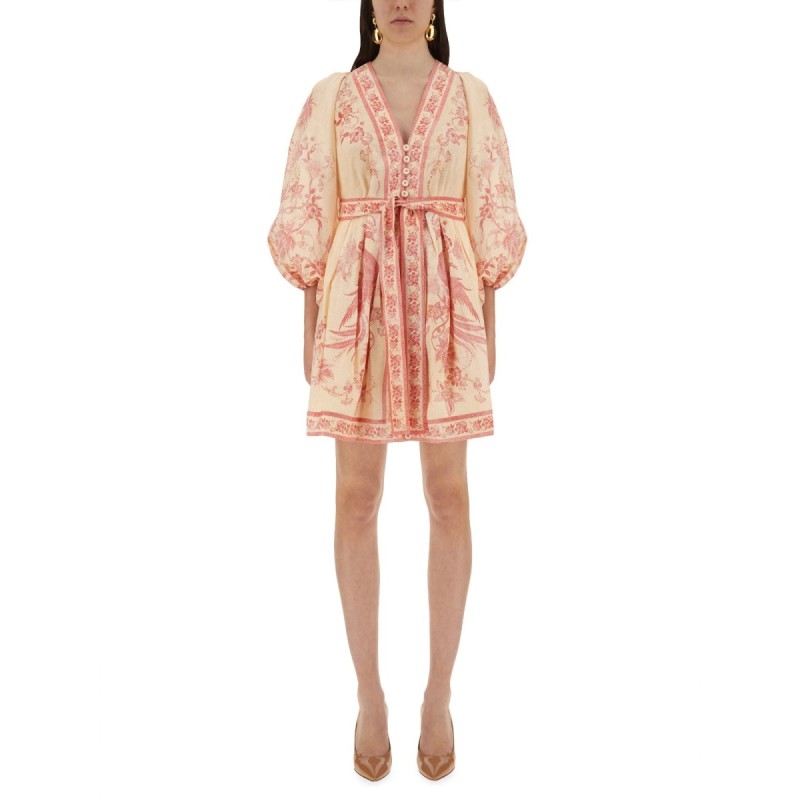 "LUCKY" LOW-CUT MINI DRESS