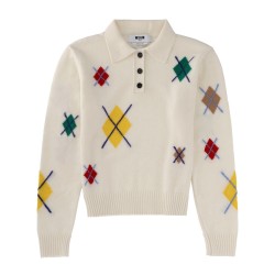 POLO SHIRT WITH "ARGYLE MULTICOLOR" PATTERN