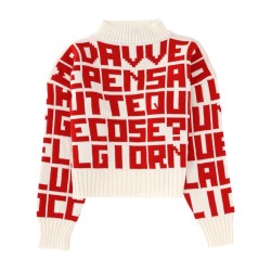 "MSGM X CATERINA FRONGIA" LETTERED SWEATER