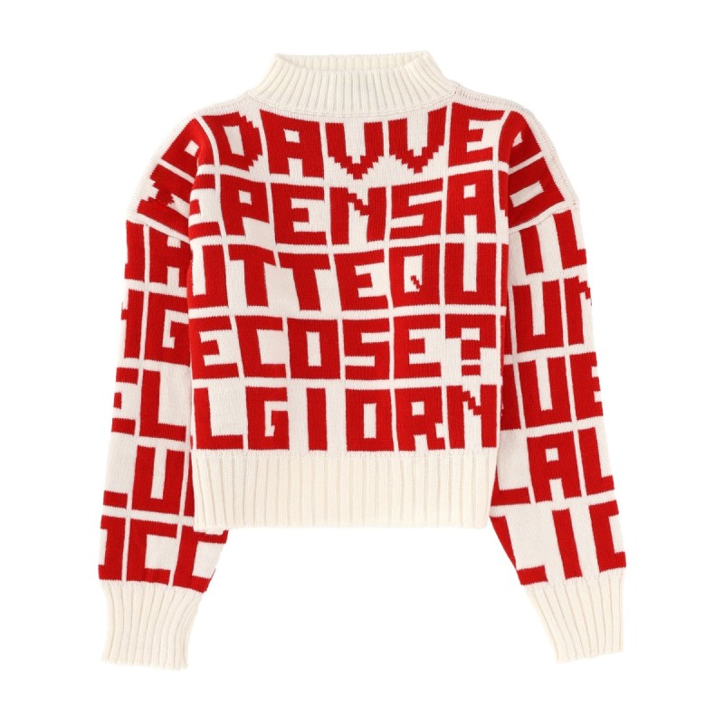 "MSGM X CATERINA FRONGIA" LETTERED SWEATER