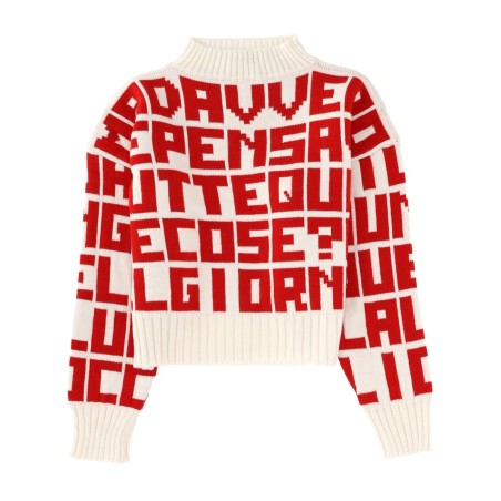 "MSGM X CATERINA FRONGIA" LETTERED SWEATER