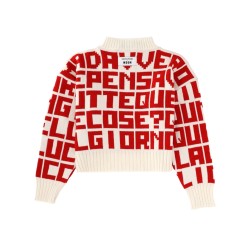 "MSGM X CATERINA FRONGIA" LETTERED SWEATER
