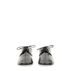 SHINY LEATHER LACE-UP SHOE