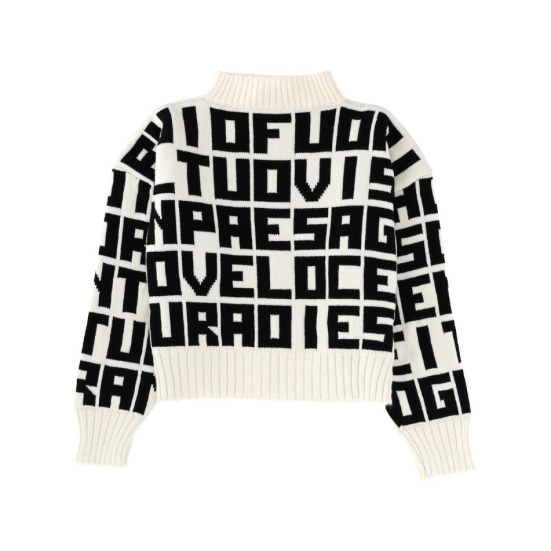 "MSGM X CATERINA FRONGIA" LETTERED SWEATER