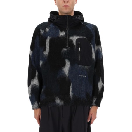 ZIPPER HOODED SWEATER