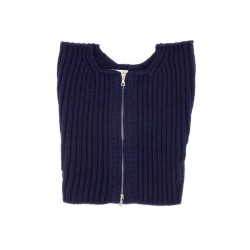 WOOL NECK WARMER WITH ZIPPER