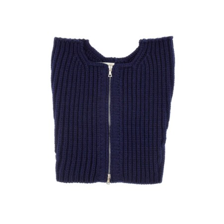 WOOL NECK WARMER WITH ZIPPER
