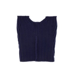 WOOL NECK WARMER WITH ZIPPER