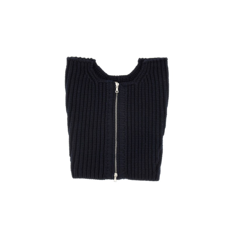 WOOL NECK WARMER WITH ZIPPER