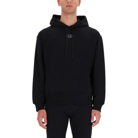 SWEATSHIRT WITH LOGO AND HOOD