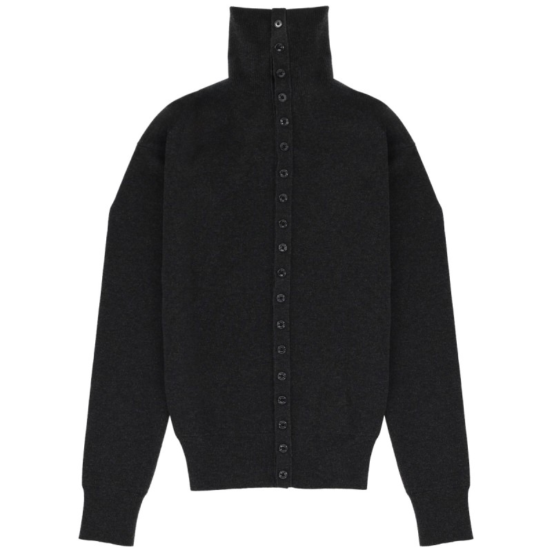 HIGH COLLAR CARDIGAN