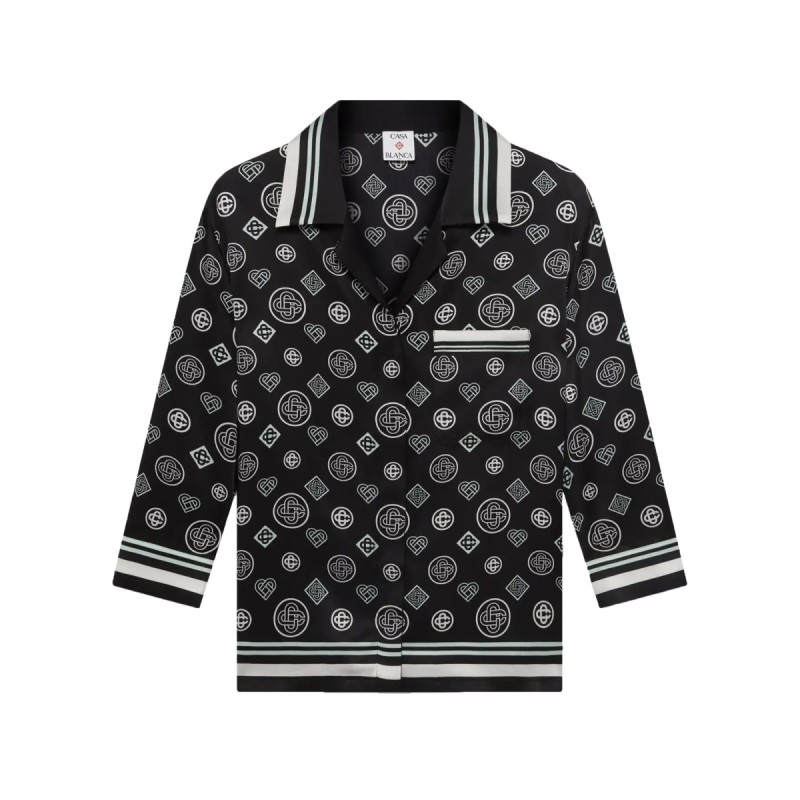 "MONOGRAM" PAJAMA SHIRT