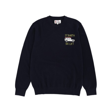 SWEATER WITH EMBROIDERY