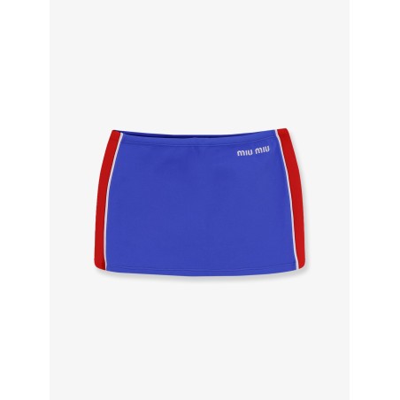 Recycled material mini skirt