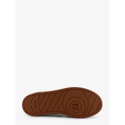 Fendi leather sneakers with suede inserts