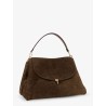 T-Lock suede shoulder bag