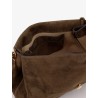 T-Lock suede shoulder bag