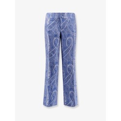 Trousers with iconic print
