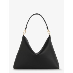 Bevel leather shoulder bag