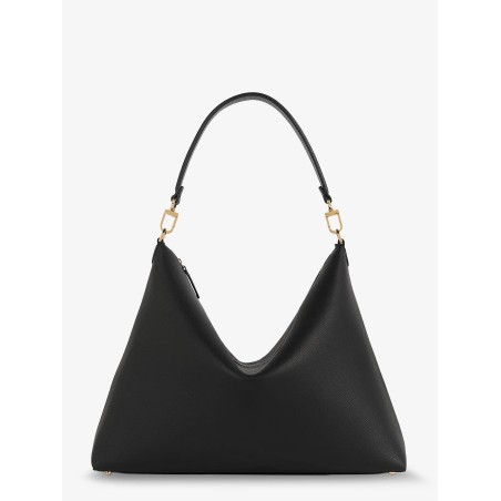 Bevel leather shoulder bag