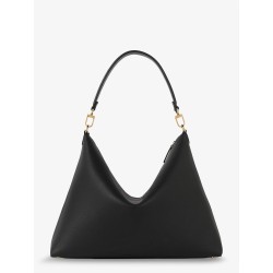 Bevel leather shoulder bag