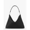 Bevel leather shoulder bag