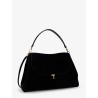 Suede T-Lock shoulder bag