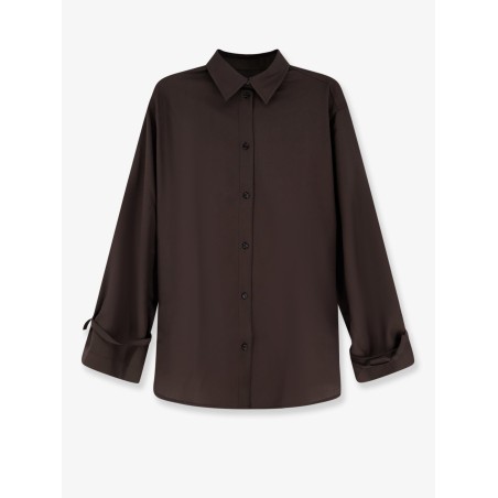 Tie-Cuff wool shirt