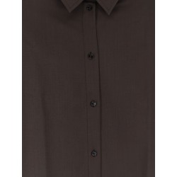 Tie-Cuff wool shirt