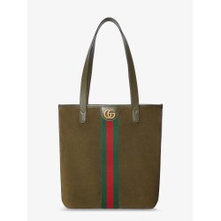 Ophidia suede and leather shopping bag
