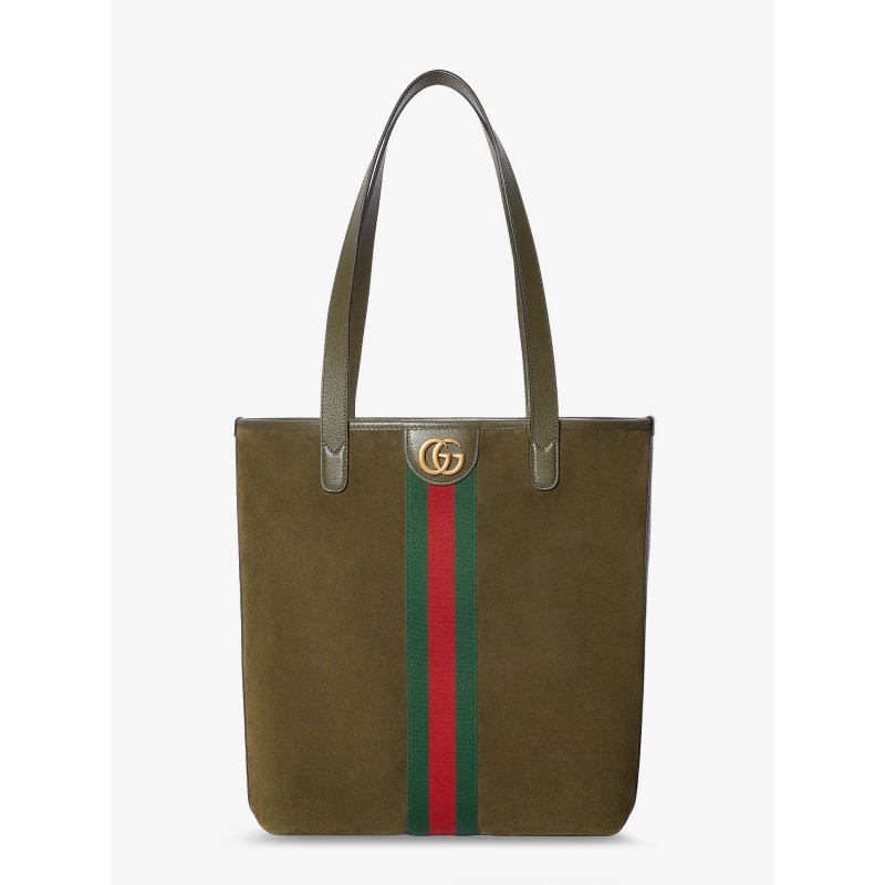Ophidia suede and leather shopping bag
