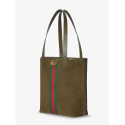 Ophidia suede and leather shopping bag
