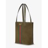 Ophidia suede and leather shopping bag