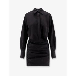 Dress with all-over rhinestones