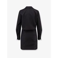 Dress with all-over rhinestones