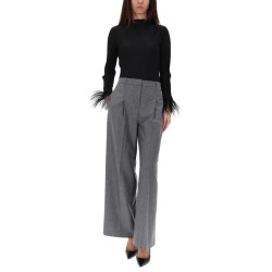 "EPHEDERA" TOP WITH REMOVABLE FEATHERS