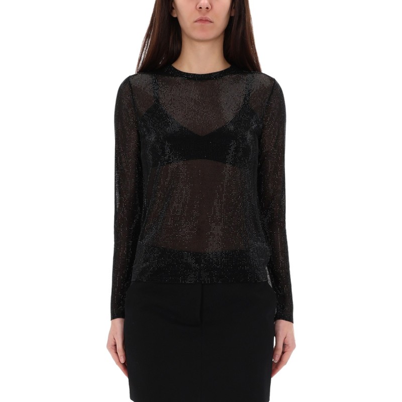 TOP WITH RHINESTONES