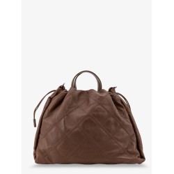 Mellow quilted leather shopper bag with Monile