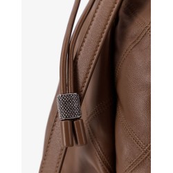 Mellow quilted leather shopper bag with Monile